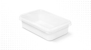 empty plastic food container