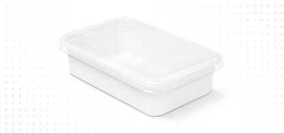 empty plastic food container